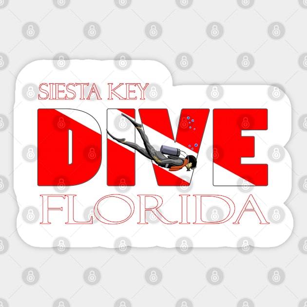 DIVE Siesta Key Florida SCUBA Diving Snorkeling Sticker by macdonaldcreativestudios